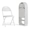 Flash Furniture White Plastic Folding Chair, PK8 8-LE-L-4-WHITE-GG - alternate 1